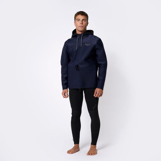 Mystic - Haze Neoprene Hoodie 2mm - Navy - L - GearFreak