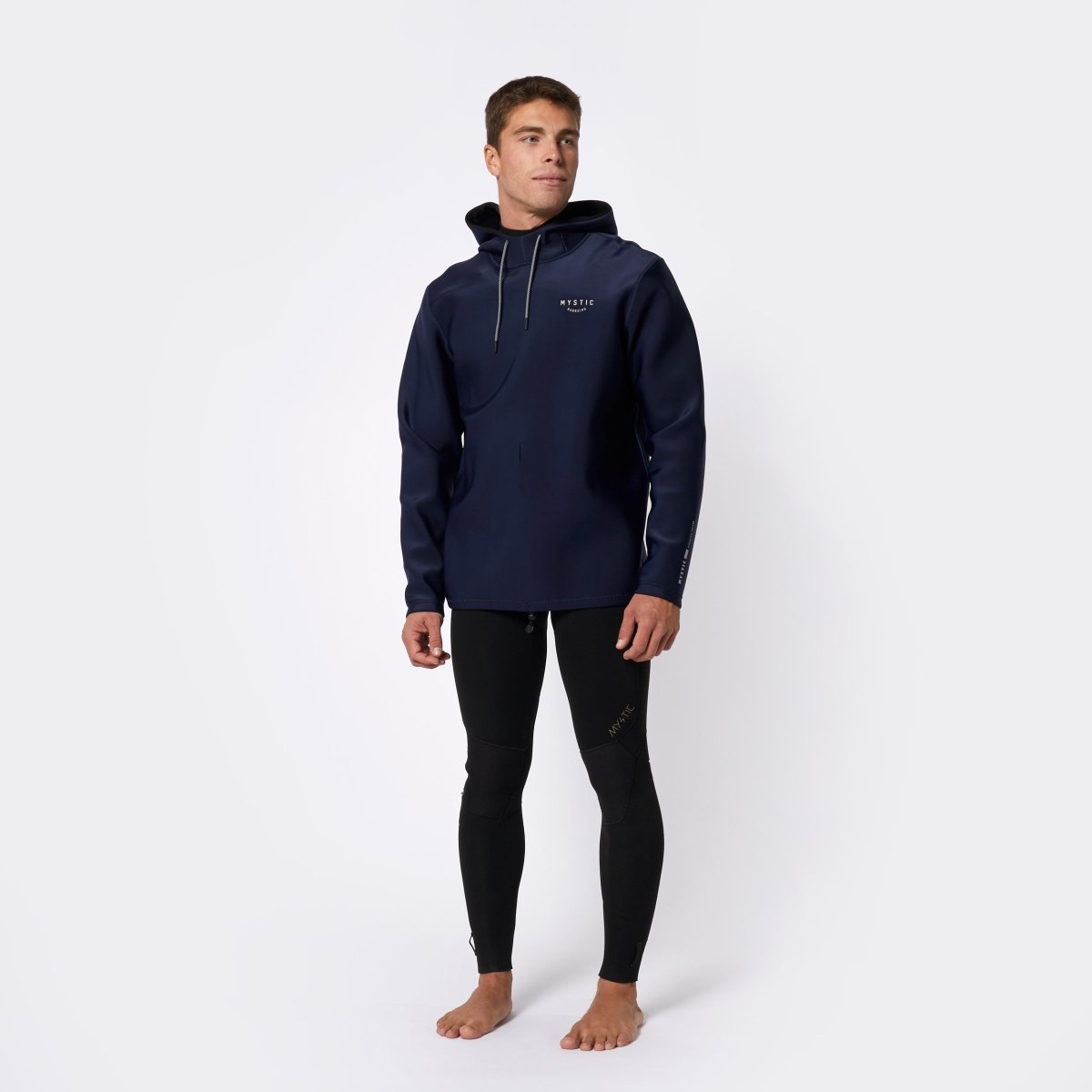 Mystic - Haze Neoprene Hoodie 2mm - Navy - L - GearFreak