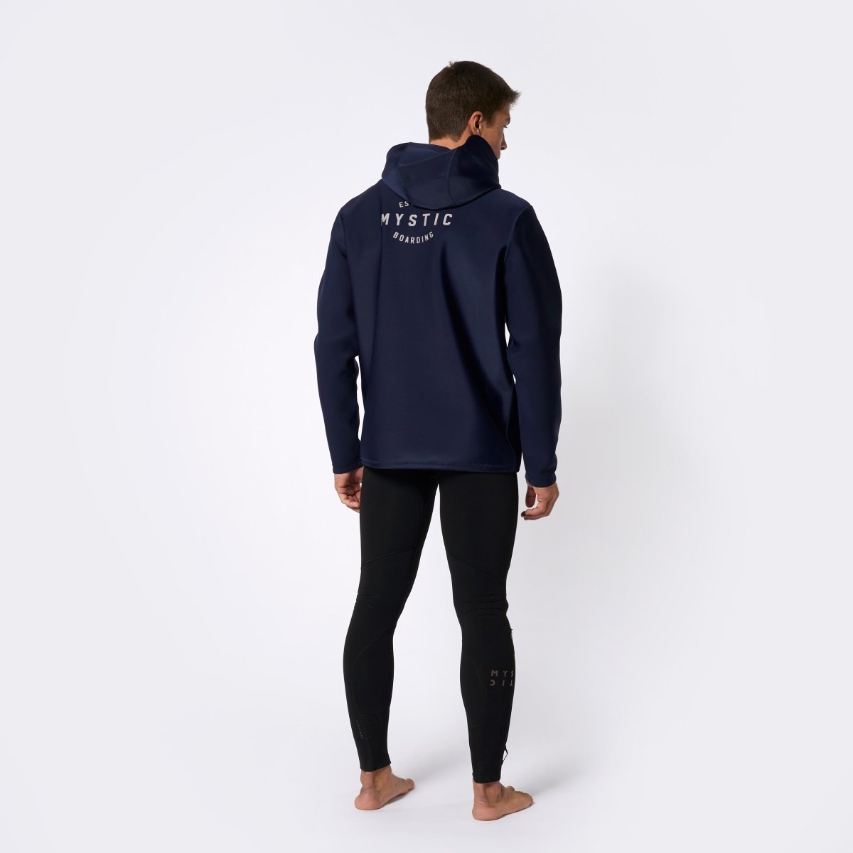 Mystic - Haze Neoprene Hoodie 2mm - Navy - L - GearFreak