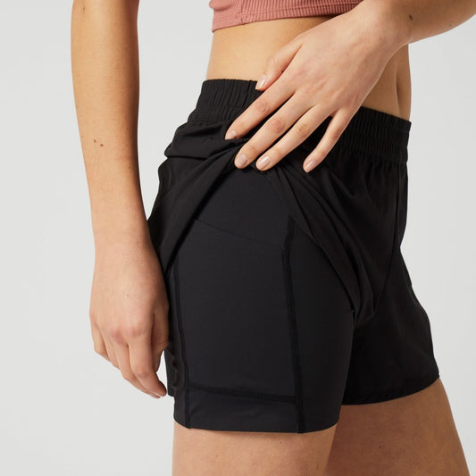 Mystic - Ida Lined Sport Shorts Women - Black - L - GearFreak
