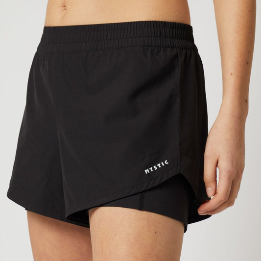 Mystic - Ida Lined Sport Shorts Women - Black - L - GearFreak