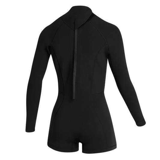 Mystic - Lunar Longarm Shorty 2/2mm Bzip Women - Black - L - GearFreak