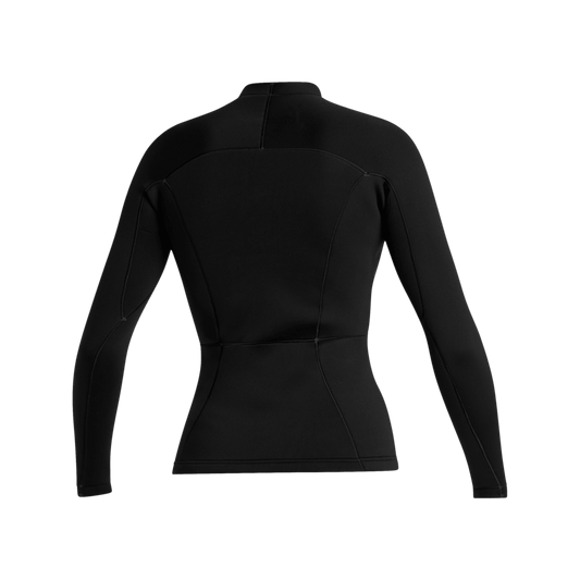 Mystic - Lunar L/S Top Neoprene 2mm Women - Black - L - GearFreak