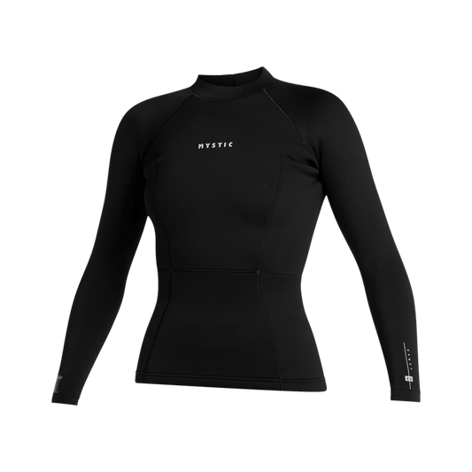 Mystic - Lunar L/S Top Neoprene 2mm Women - Black - L - GearFreak