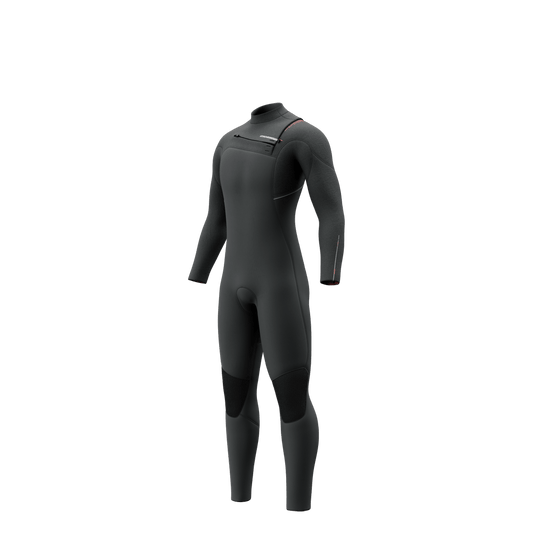 Mystic - Majestic Fullsuit 3/2mm Fzip - Dark Grey - L - GearFreak