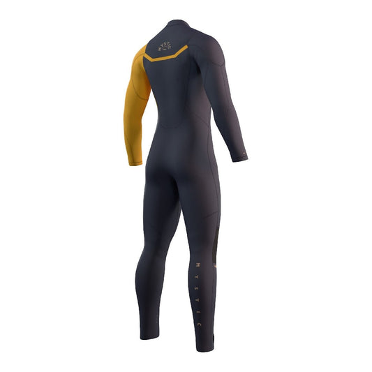 Mystic - Marshall Fullsuit 5/3mm Fzip Blue/Mustard - 46/XS - GearFreak