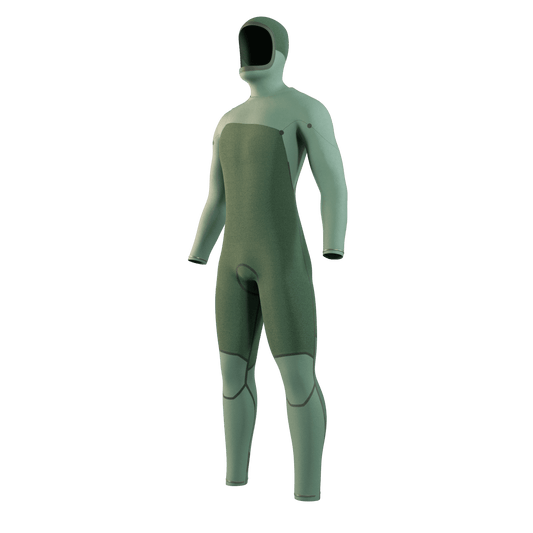 Mystic - Motion Hooded Fullsuit 5/3mm Fzip - Black - L - GearFreak