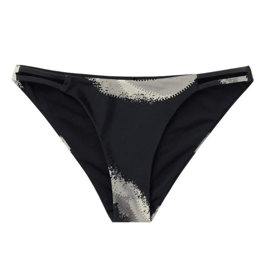 Mystic - Mystic Bodil Strappy Bikini Bottom | Black Allover - GearFreak