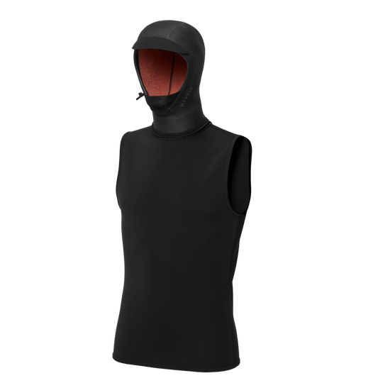 Mystic - Neoprene Top with hood 3/2mm - Black - L - GearFreak