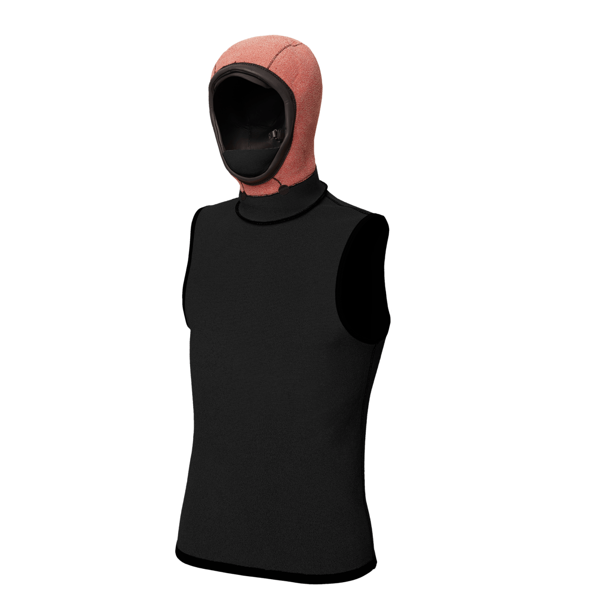 Mystic - Neoprene Top with hood 3/2mm - Black - L - GearFreak