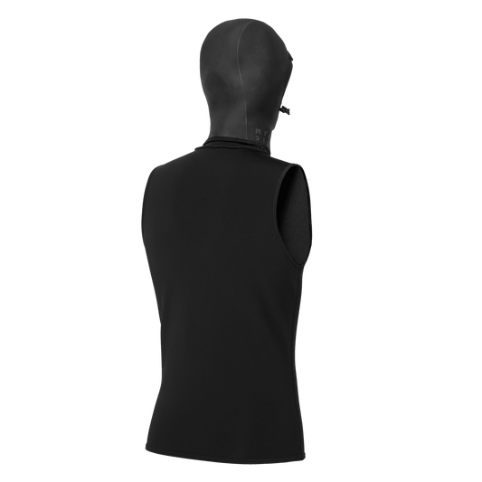 Mystic - Neoprene Top with hood 3/2mm - Black - L - GearFreak