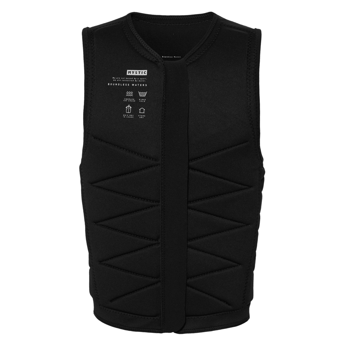Mystic - Outlaw Impact Vest Fzip Wake - Black - L - GearFreak