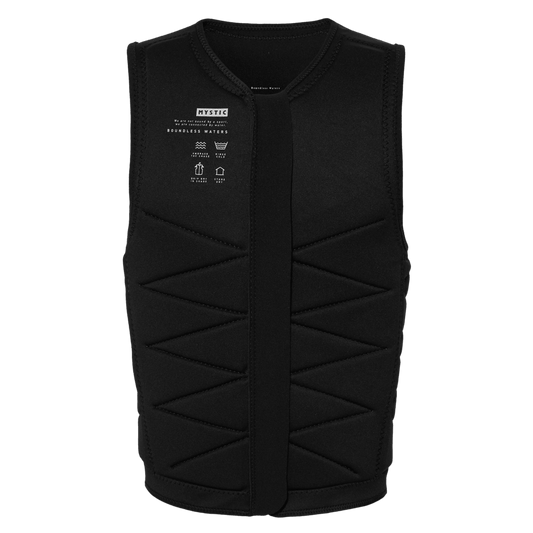 Mystic - Outlaw Impact Vest Fzip Wake - Black - L - GearFreak