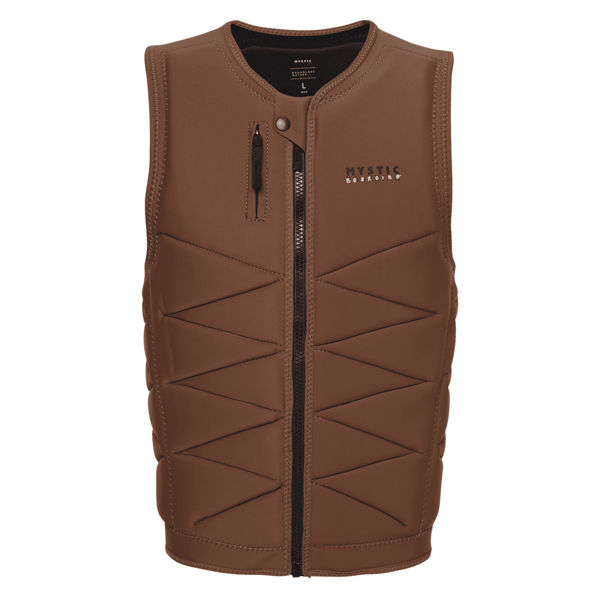 Mystic - Outlaw Impact Vest Fzip Wake - Brown - L - GearFreak