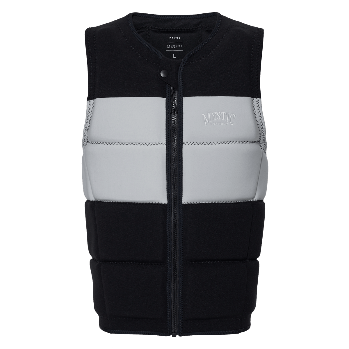 Mystic - Peacock Impact Vest Fzip Wake - Black White - L - GearFreak