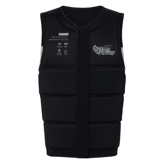 Mystic - Peacock Impact Vest Fzip Wake - Black White - L - GearFreak