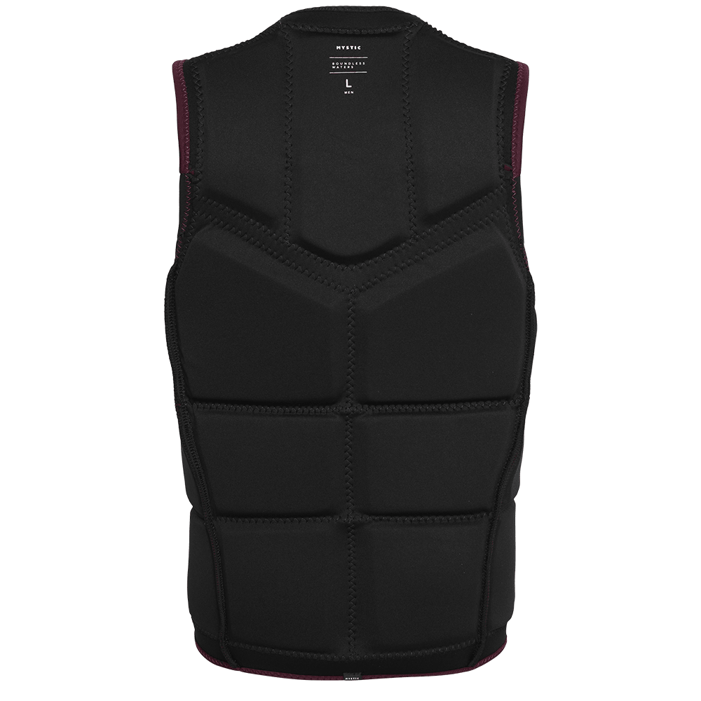 Mystic - Peacock Impact Vest Fzip Wake - Oxblood Red - L - GearFreak