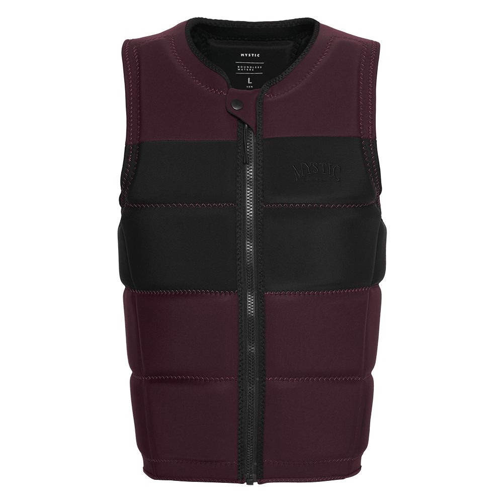 Mystic - Peacock Impact Vest Fzip Wake - Oxblood Red - L - GearFreak