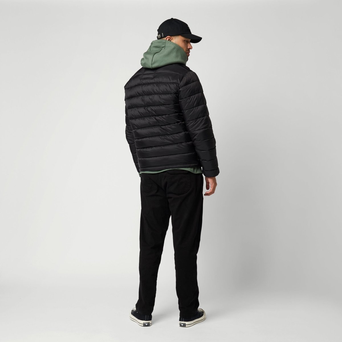 Mystic - Quilted Midlayer Jacket - Black - L - GearFreak