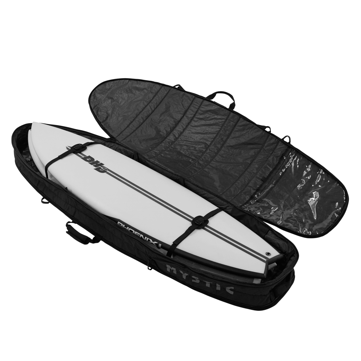 Mystic - Saga Surf Boardbag - Black - 6.0ft - GearFreak