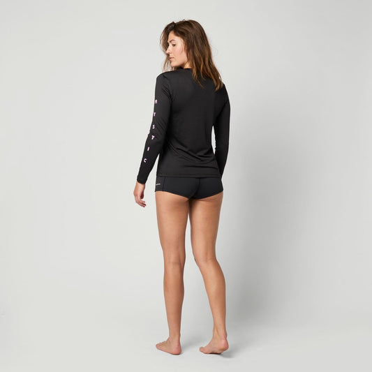 Mystic - Solstice L/S Rashvest Women - Black - L - GearFreak