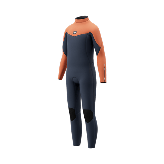 Mystic - Star Fullsuit 5/4mm Bzip Kids - Navy /Orange - M - GearFreak