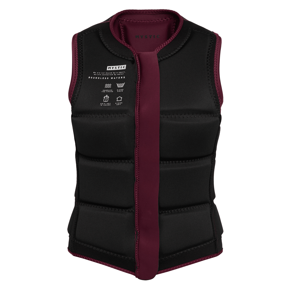 Mystic - Star Impact Vest Fzip Wake Women - Oxblood Red - M - GearFreak