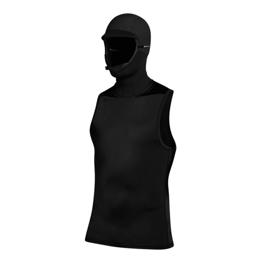 Mystic - Star Rash Top with Hood - Black - M - GearFreak