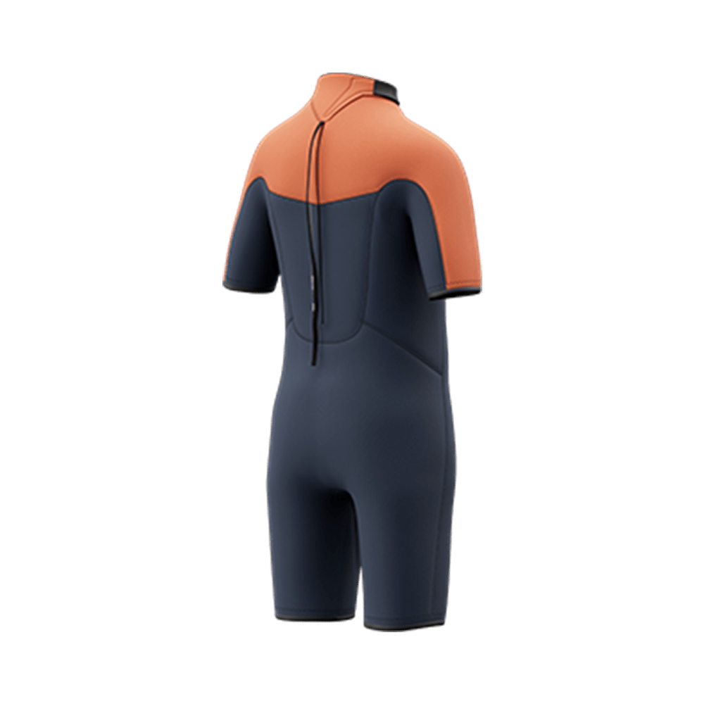Mystic - Star Shorty 3/2mm Bzip FL Kids - Navy /Orange - M - GearFreak