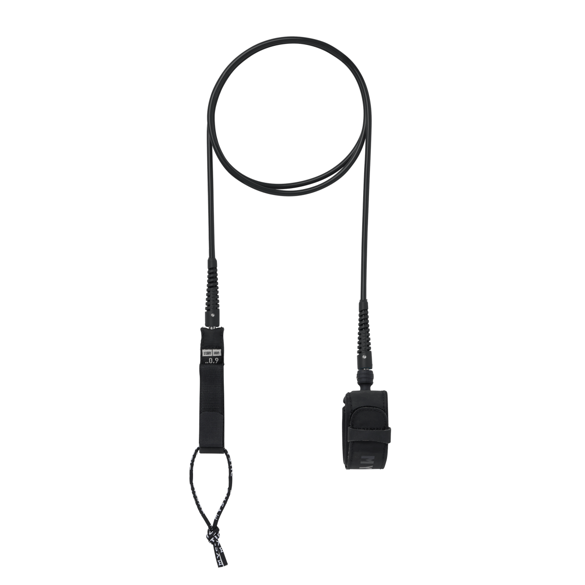 Mystic - Surf Leash Calf - Black - 8ft - GearFreak
