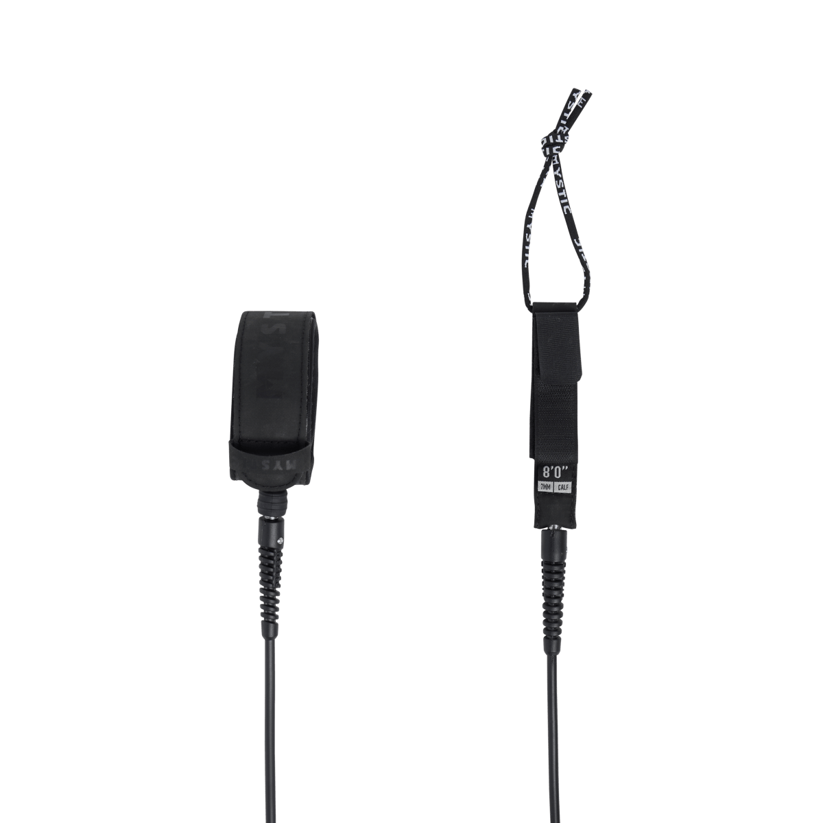 Mystic - Surf Leash Calf - Black - 8ft - GearFreak