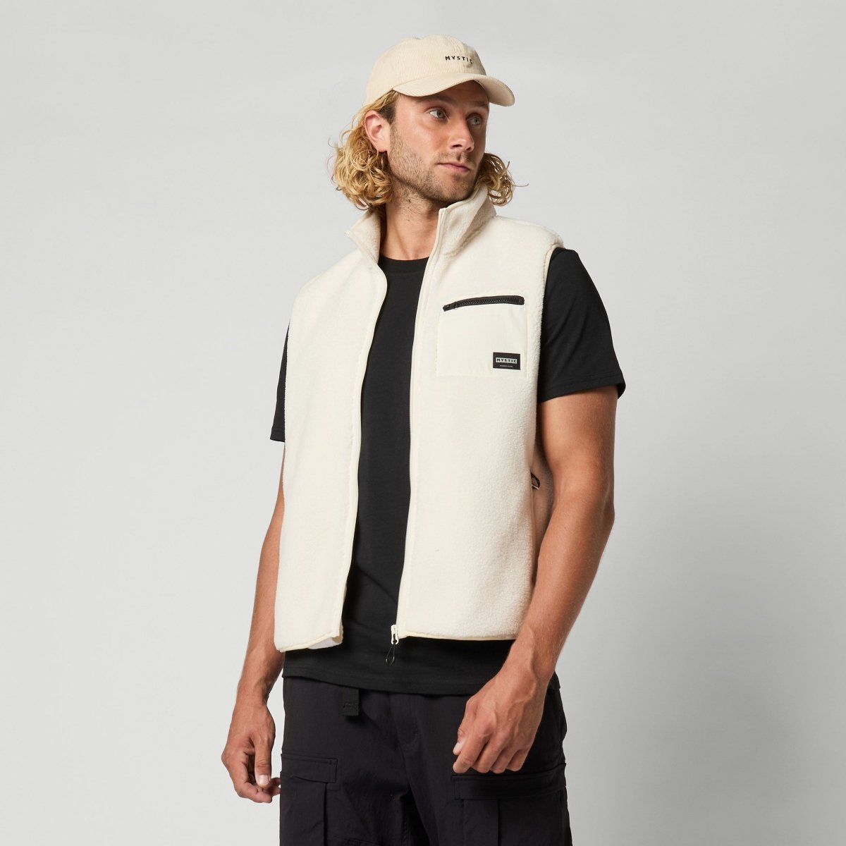 Mystic - Teddy Bodywarmer - Off White - L - GearFreak