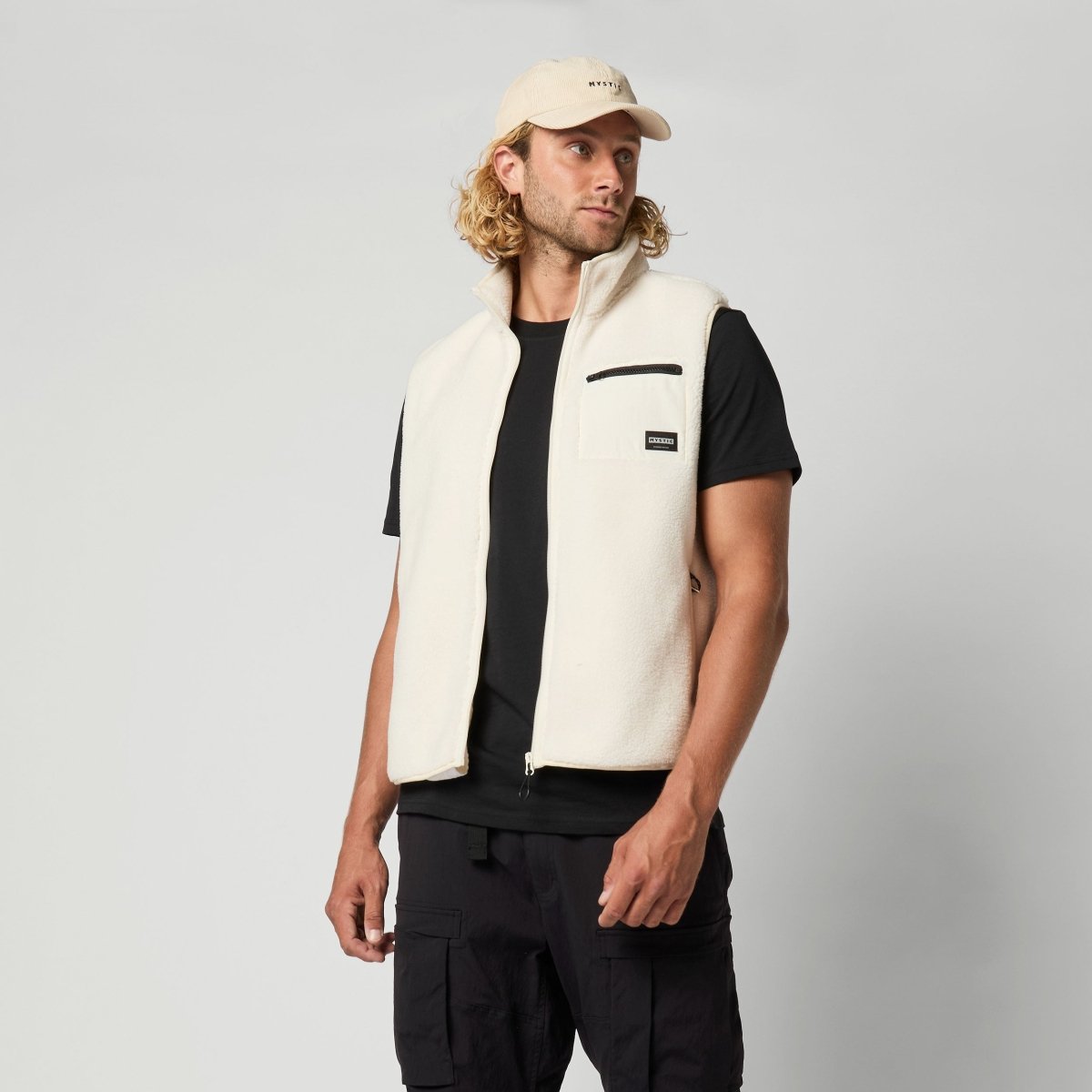 Mystic - Teddy Bodywarmer - Off White - L - GearFreak