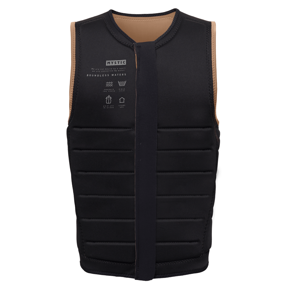 Mystic - The Dom Impact Vest Fzip Wake - Slate Brown - L - GearFreak