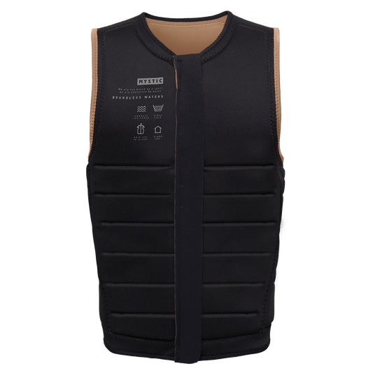 Mystic - The Dom Impact Vest Fzip Wake - Slate Brown - L - GearFreak