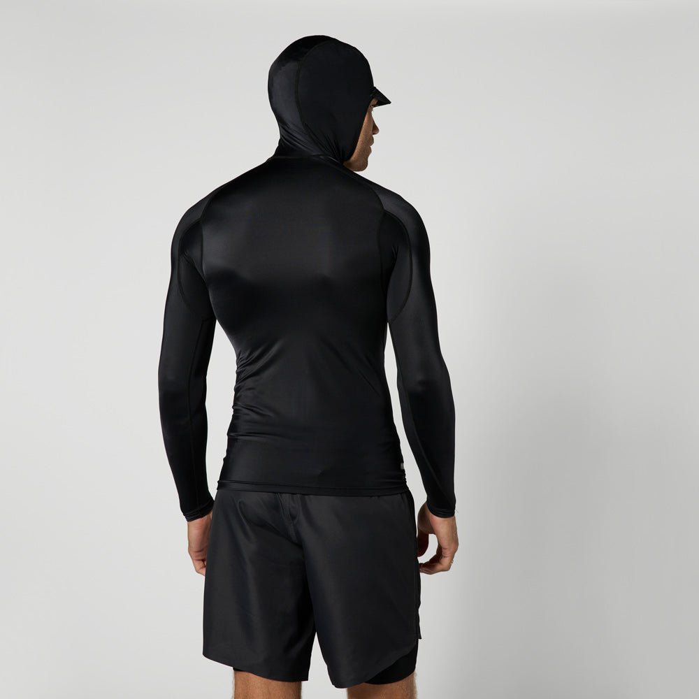 Mystic - Uncharted L/S Hooded Rashvest - Black - L - GearFreak
