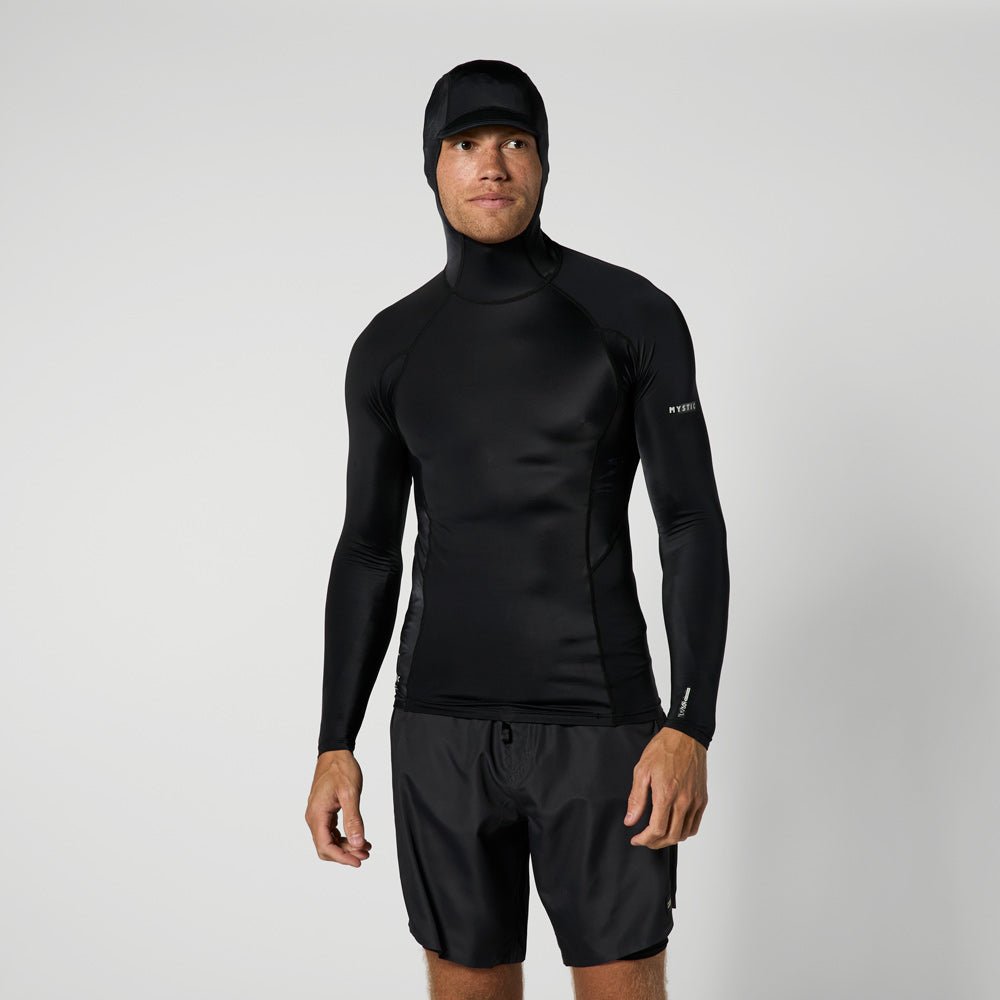 Mystic - Uncharted L/S Hooded Rashvest - Black - L - GearFreak