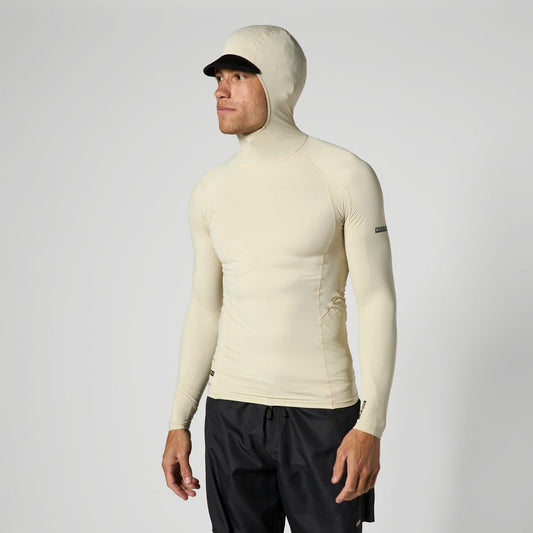 Mystic - Uncharted L/S Hooded Rashvest - Sand - L - GearFreak