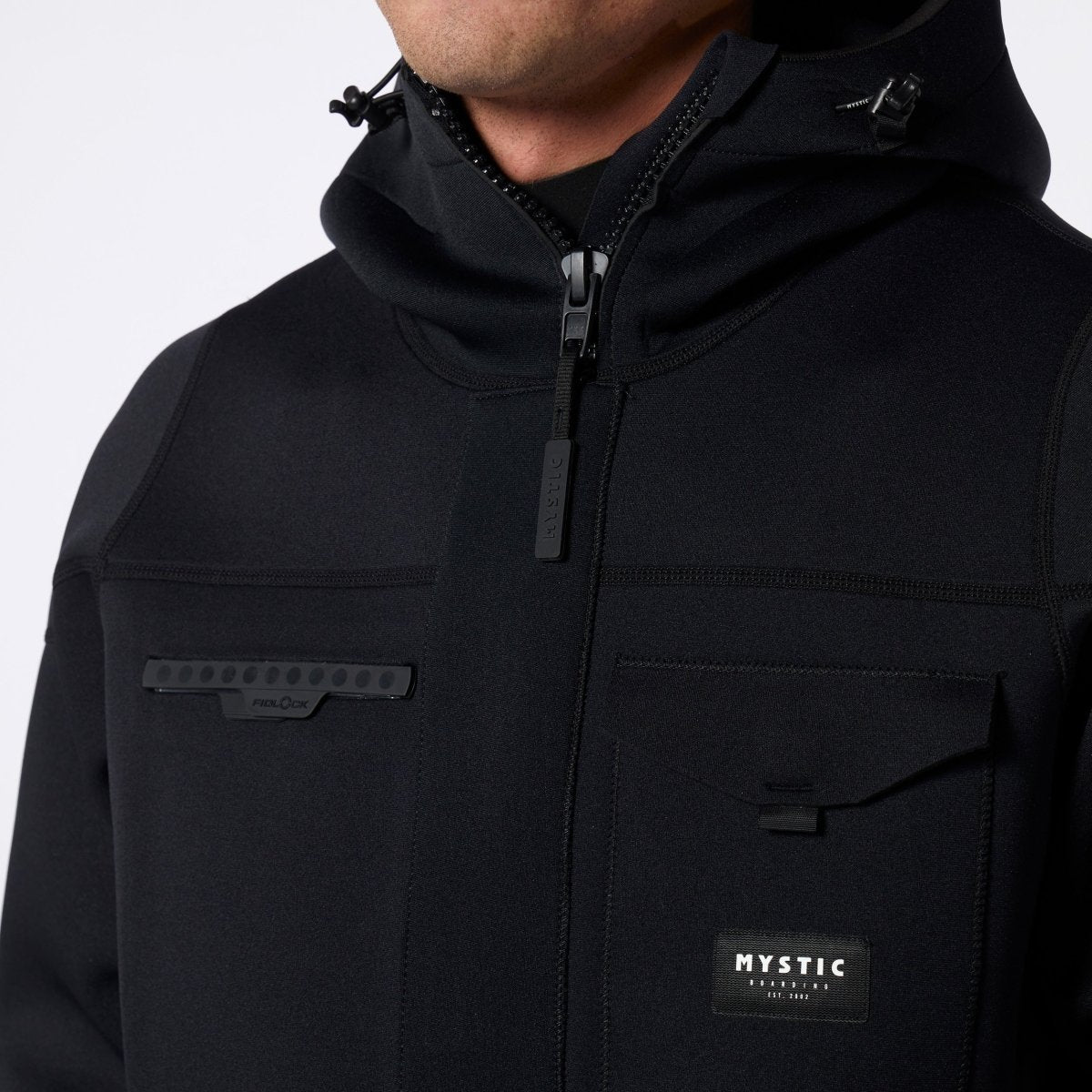 Mystic - Vortex Neoprene Jacket 3/2mm - Black - L - GearFreak