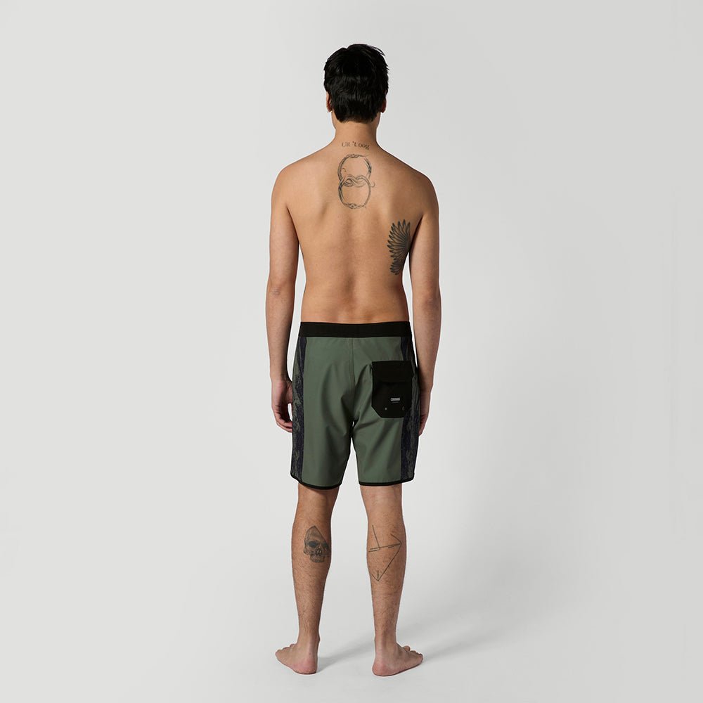 Mystic - Warped Boardshort - Olive Green - 28 - GearFreak