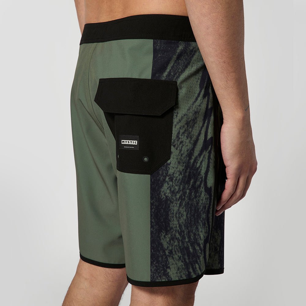 Mystic - Warped Boardshort - Olive Green - 28 - GearFreak
