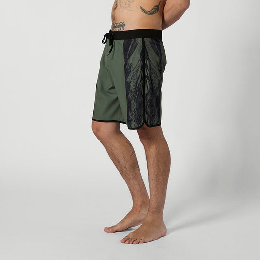 Mystic - Warped Boardshort - Olive Green - 28 - GearFreak