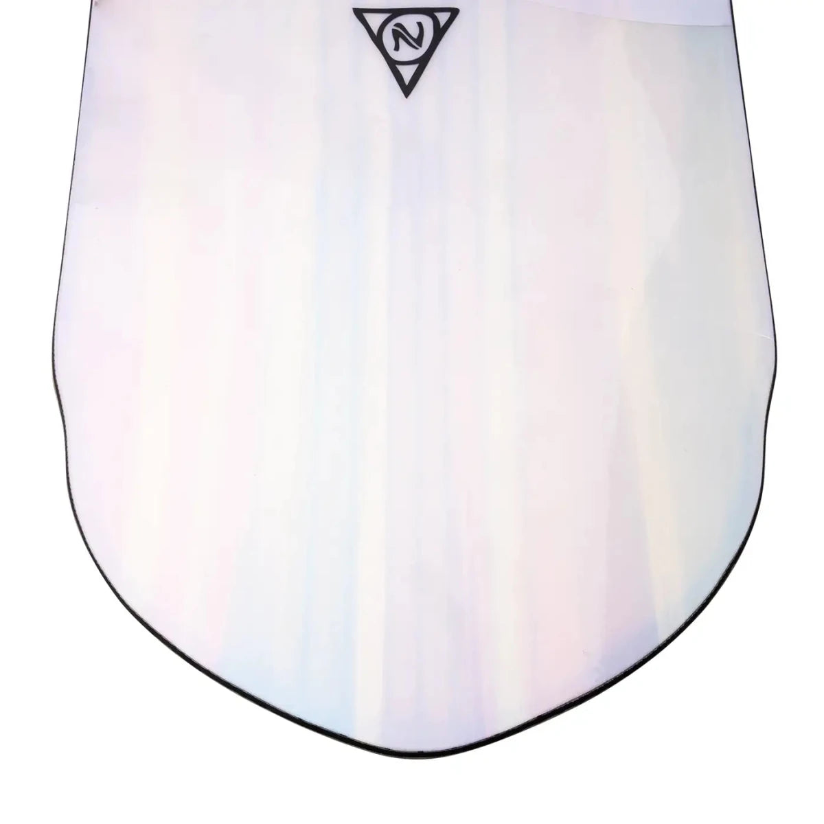 Nidecker Alpha wit-blauw, detail neus base