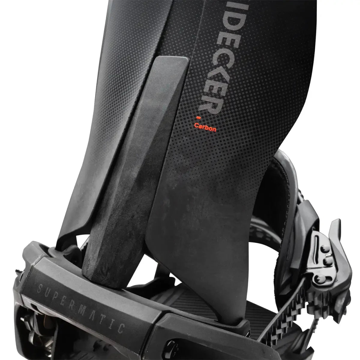 Nidecker Carbon Supermatic Black, detailfoto van de binding