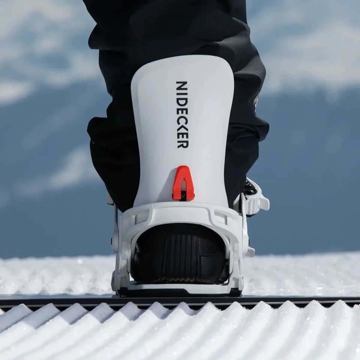 Nidecker Combo White, op de piste, schoen in de binding