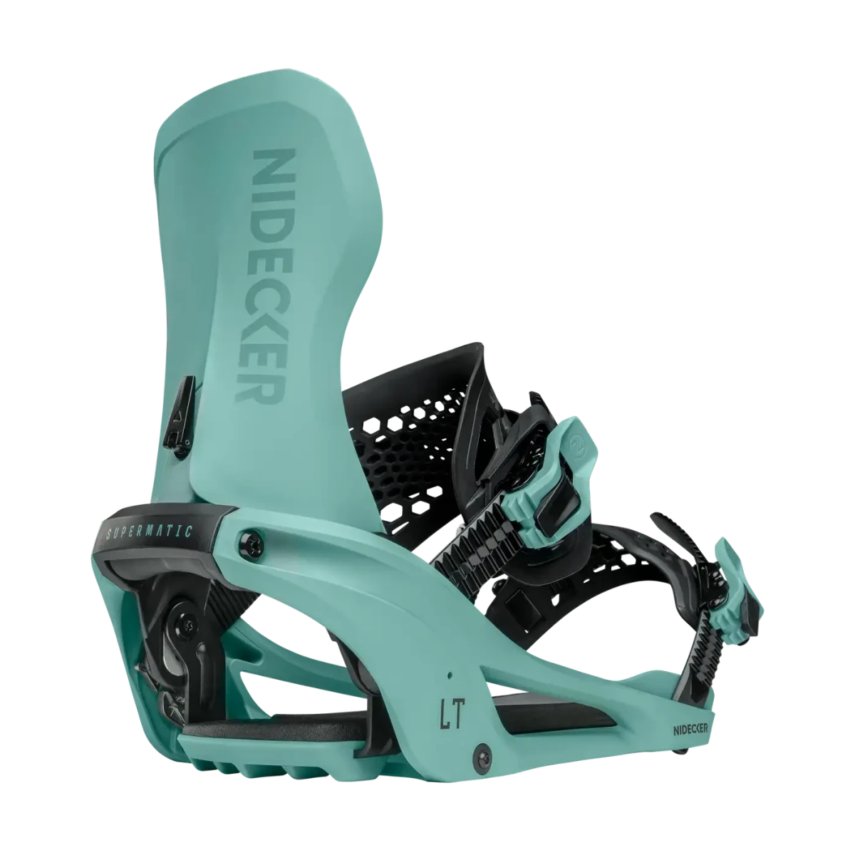 Nidecker LT Supermatic Teal, driekwart achteraanzicht