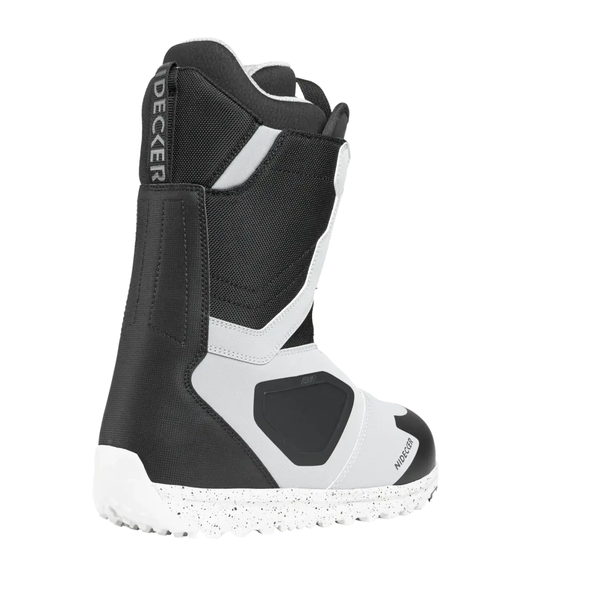 Nidecker Cascade heren Gray/Black, driekwart achteraanzicht