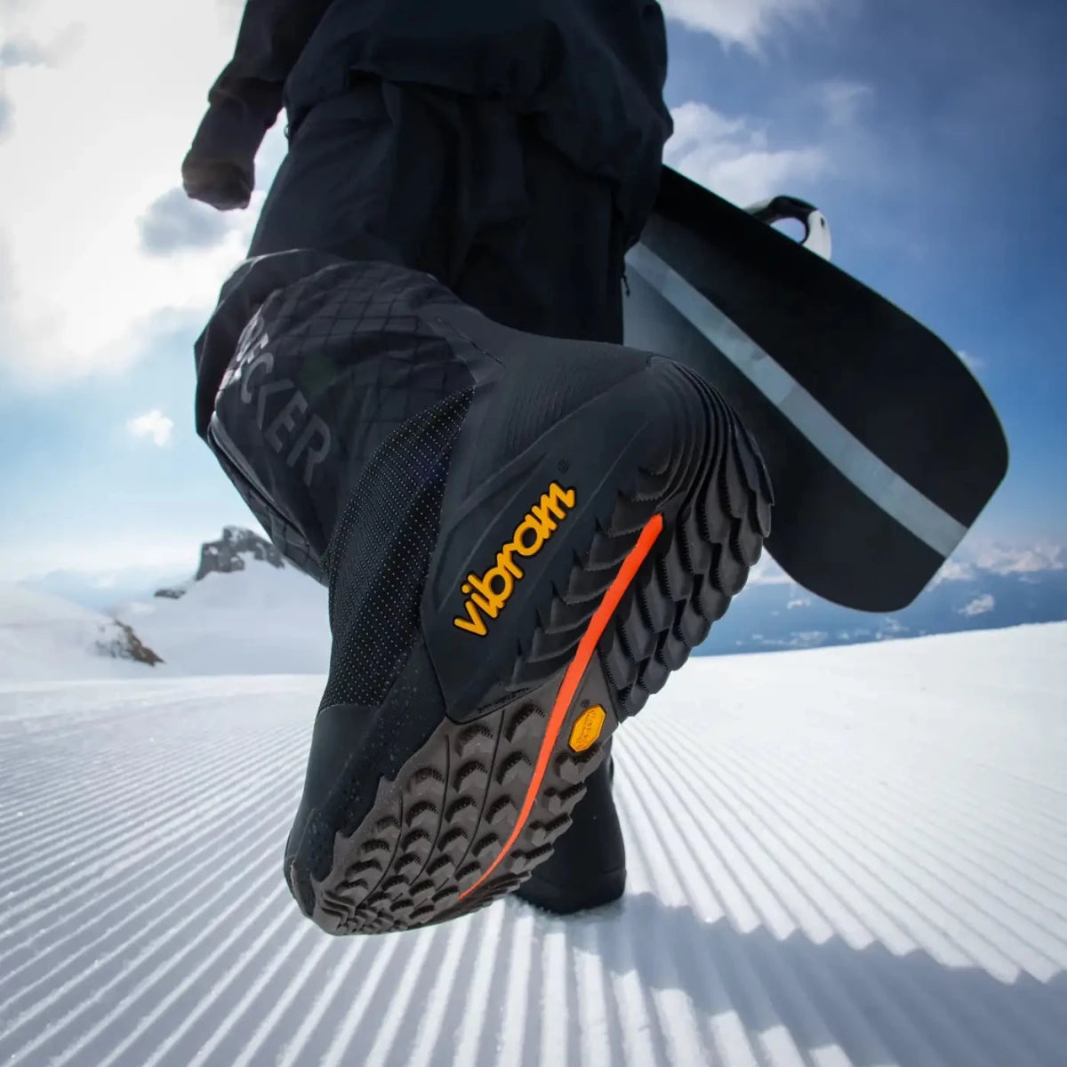 Nidecker Index APX heren Black, op de piste, zool in beeld