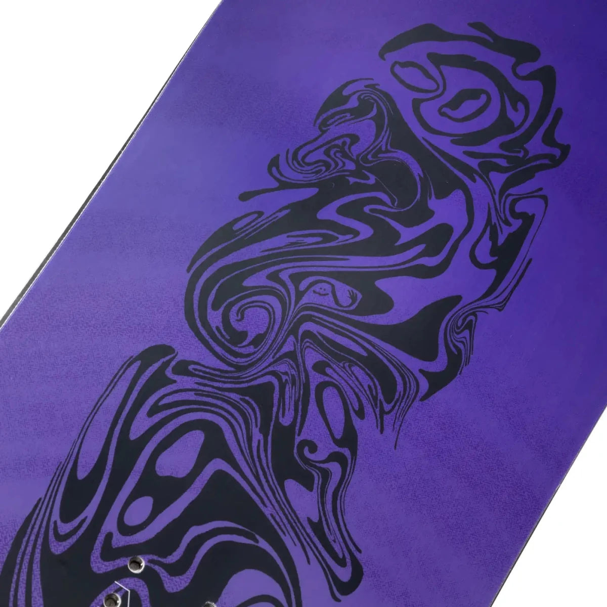Nidecker Sensor paars-zwart, detail topsheet met print