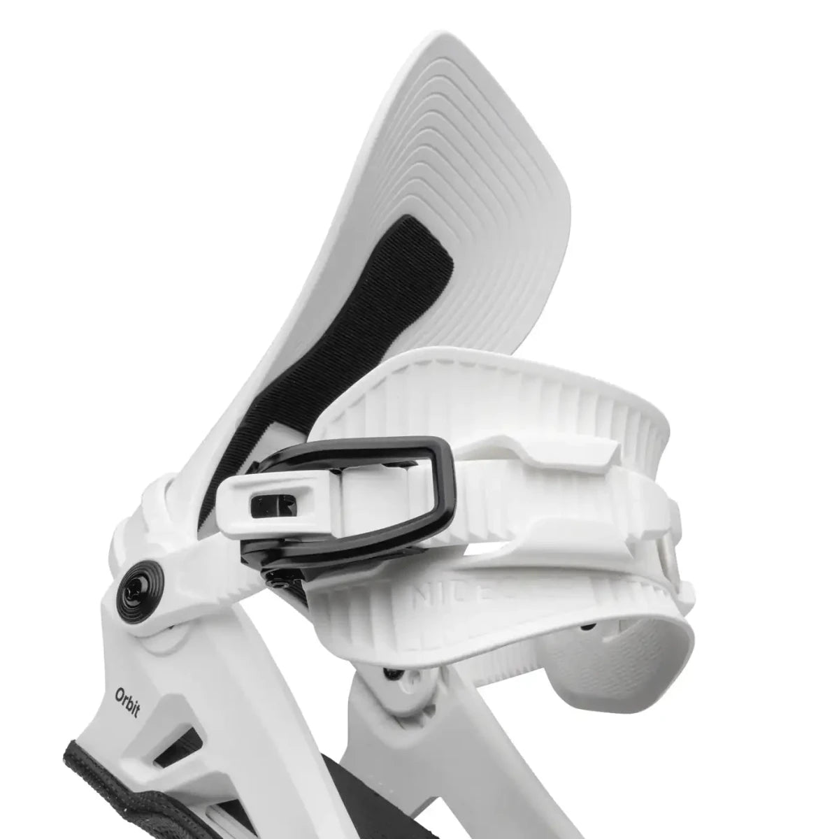 Nidecker Orbit White, rider met snowboard onder de arm